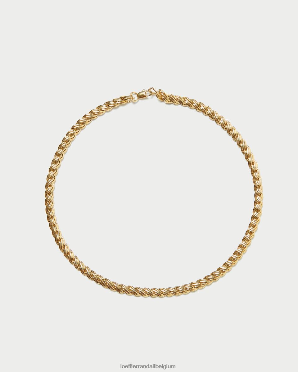 accessoires Loeffler Randall collier chaîne à cadenas allegra or femmes 04V42L409