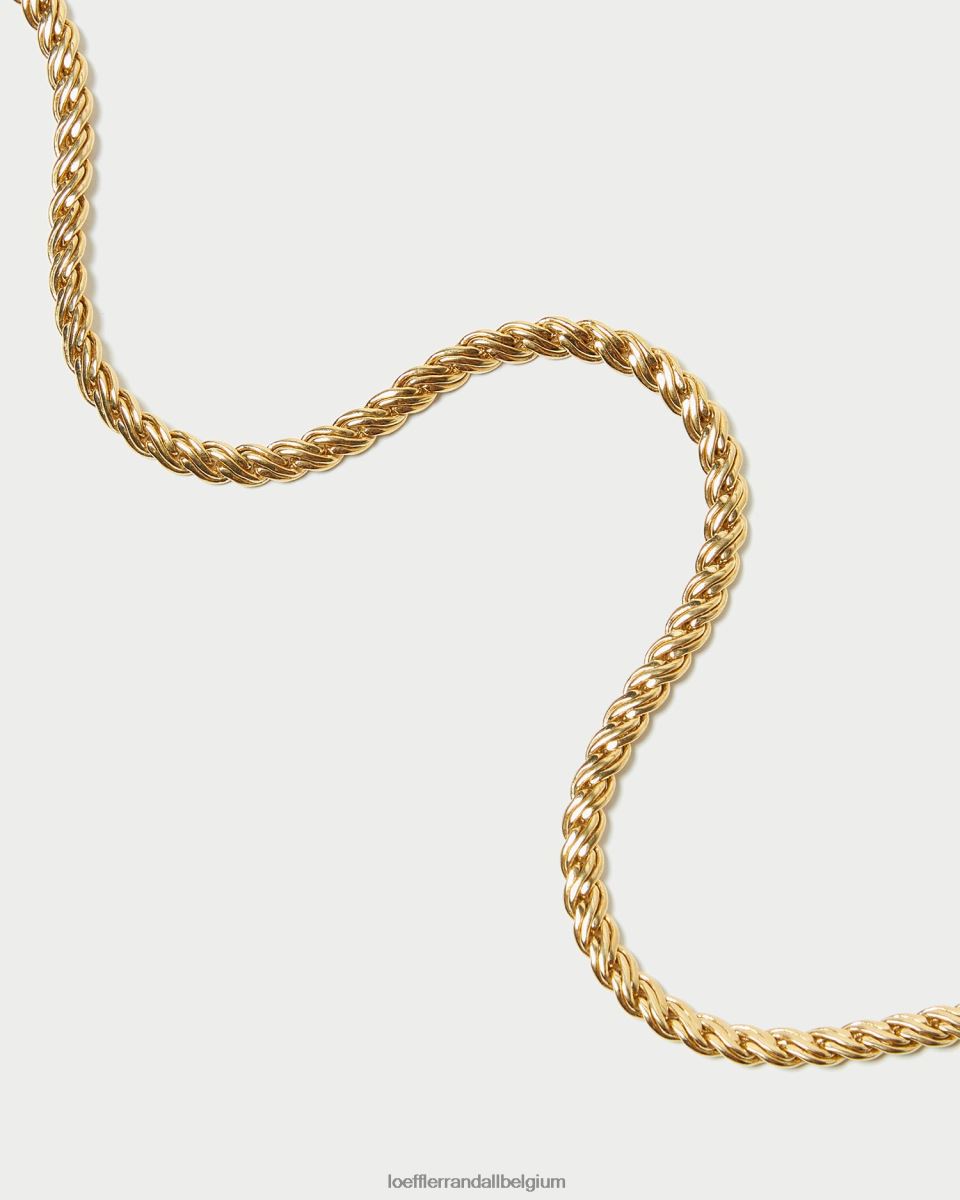 accessoires Loeffler Randall collier chaîne à cadenas allegra or femmes 04V42L409
