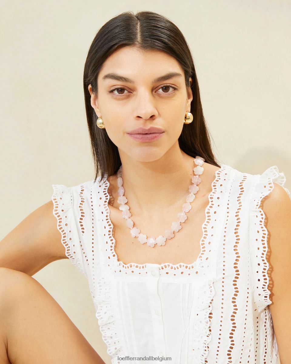 accessoires Loeffler Randall collier de perles florales mina ballet femmes 04V42L411