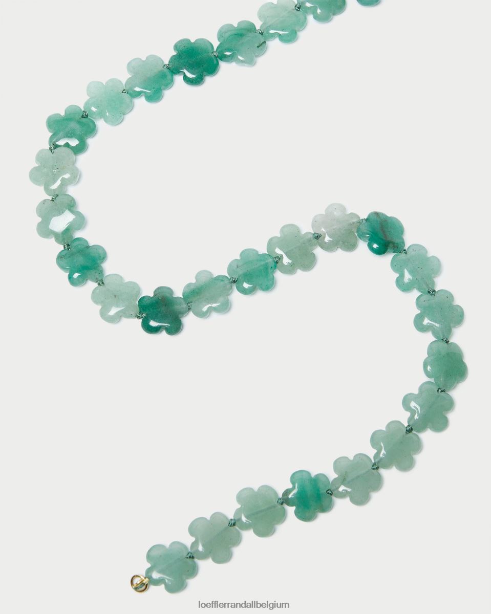 accessoires Loeffler Randall collier de perles florales mina sage femmes 04V42L412