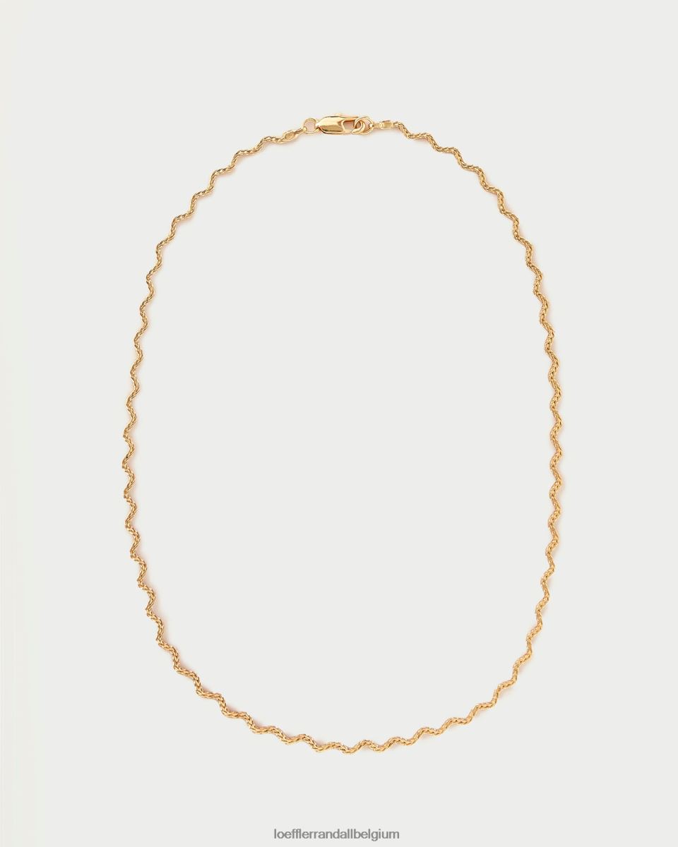 accessoires Loeffler Randall collier vague fritzie or femmes 04V42L403