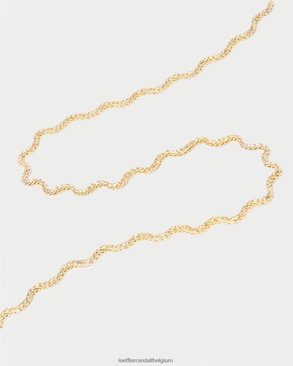 accessoires Loeffler Randall collier vague fritzie or femmes 04V42L403