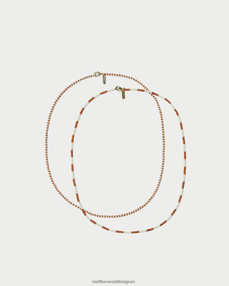 accessoires Loeffler Randall ensemble de colliers crème soo ambre/crème multi femmes 04V42L410