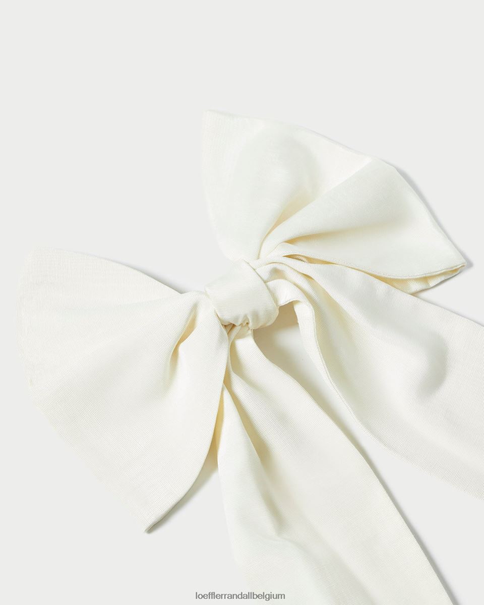 accessoires Loeffler Randall arc de cheveux surdimensionné cherie crème femmes 04V42L160
