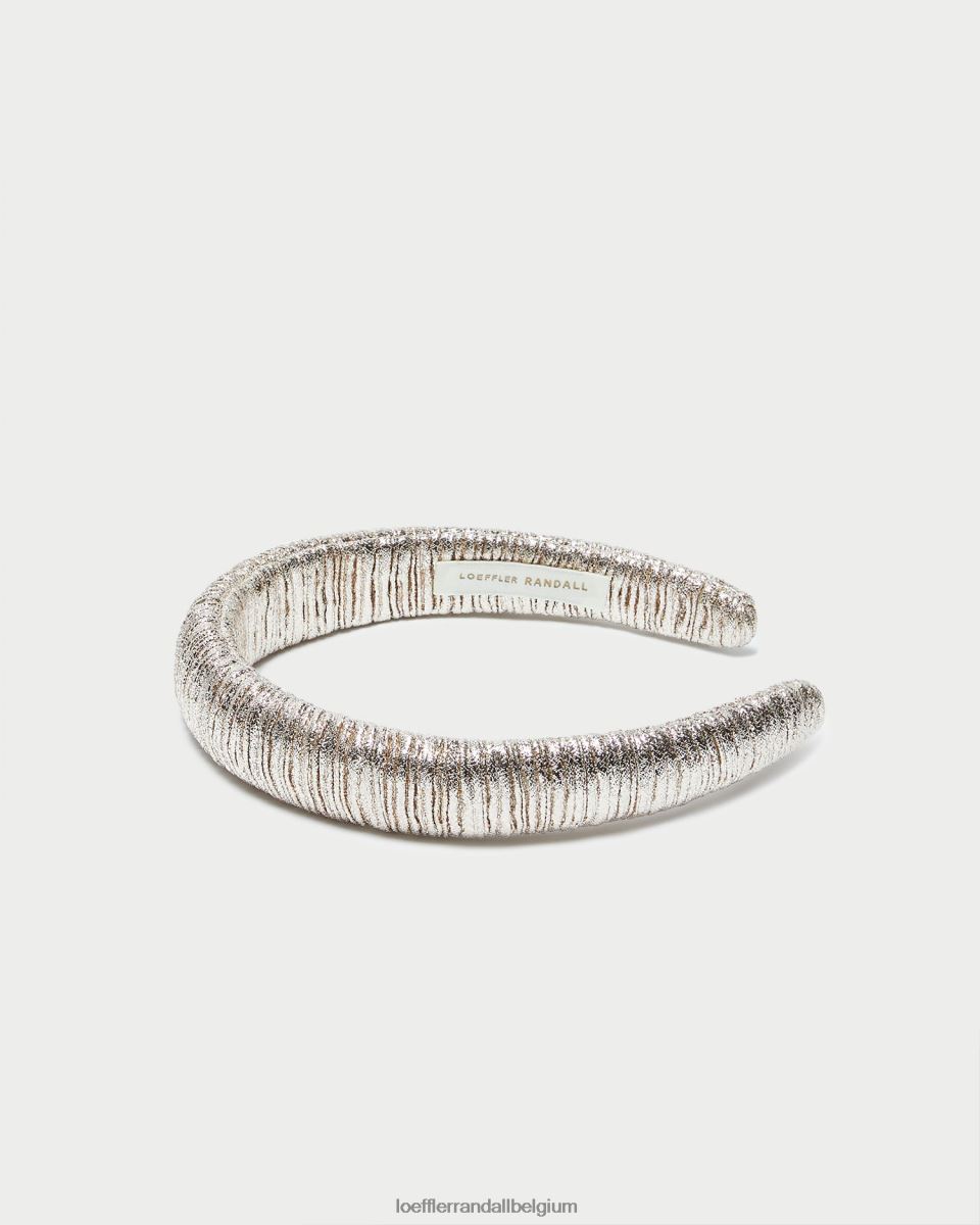 accessoires Loeffler Randall bandeau gonflé marina Champagne femmes 04V42L165