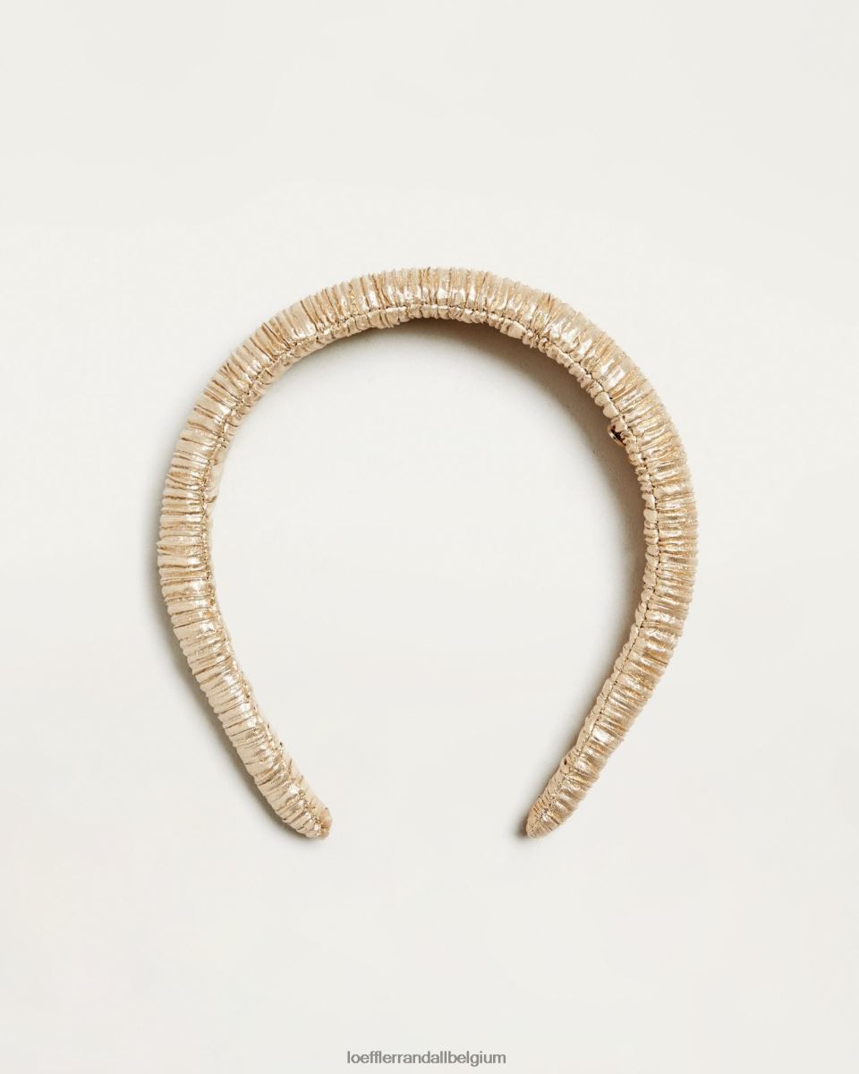 accessoires Loeffler Randall bandeau gonflé marina or femmes 04V42L138