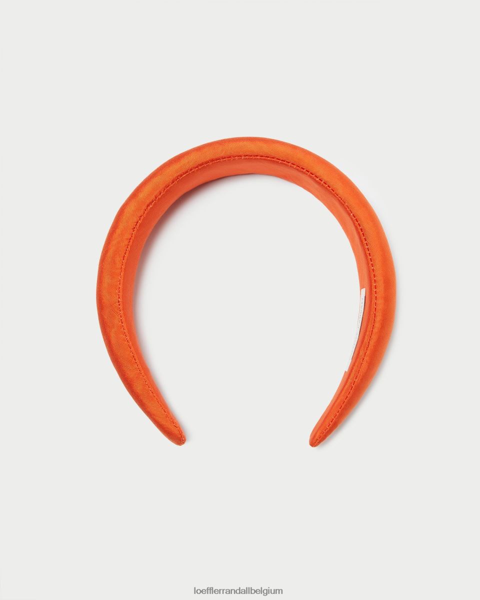 accessoires Loeffler Randall bandeau moiré bellamy Tangerine femmes 04V42L159