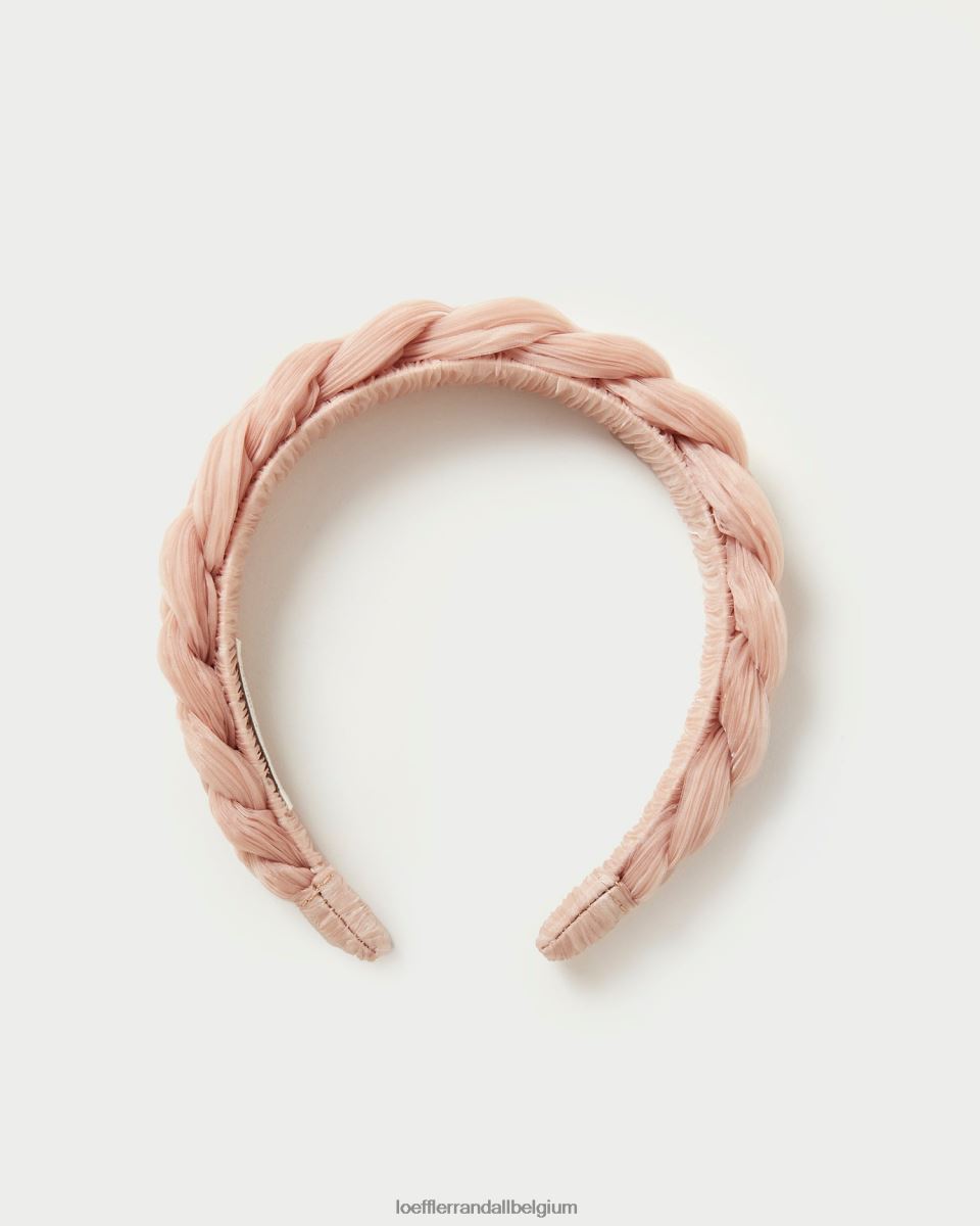 accessoires Loeffler Randall bandeau tressé lilas beauté femmes 04V42L143