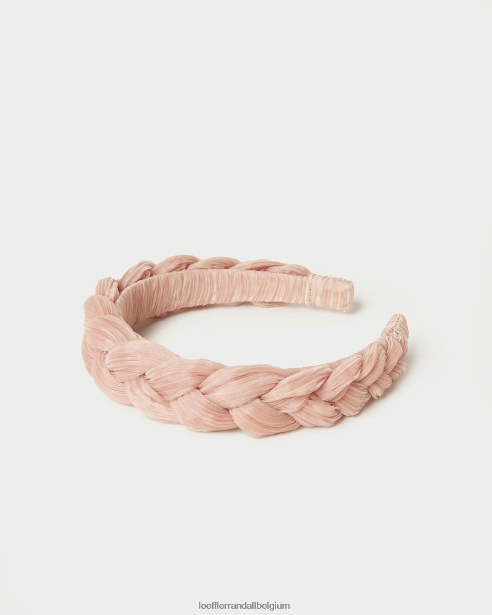 accessoires Loeffler Randall bandeau tressé lilas beauté femmes 04V42L143