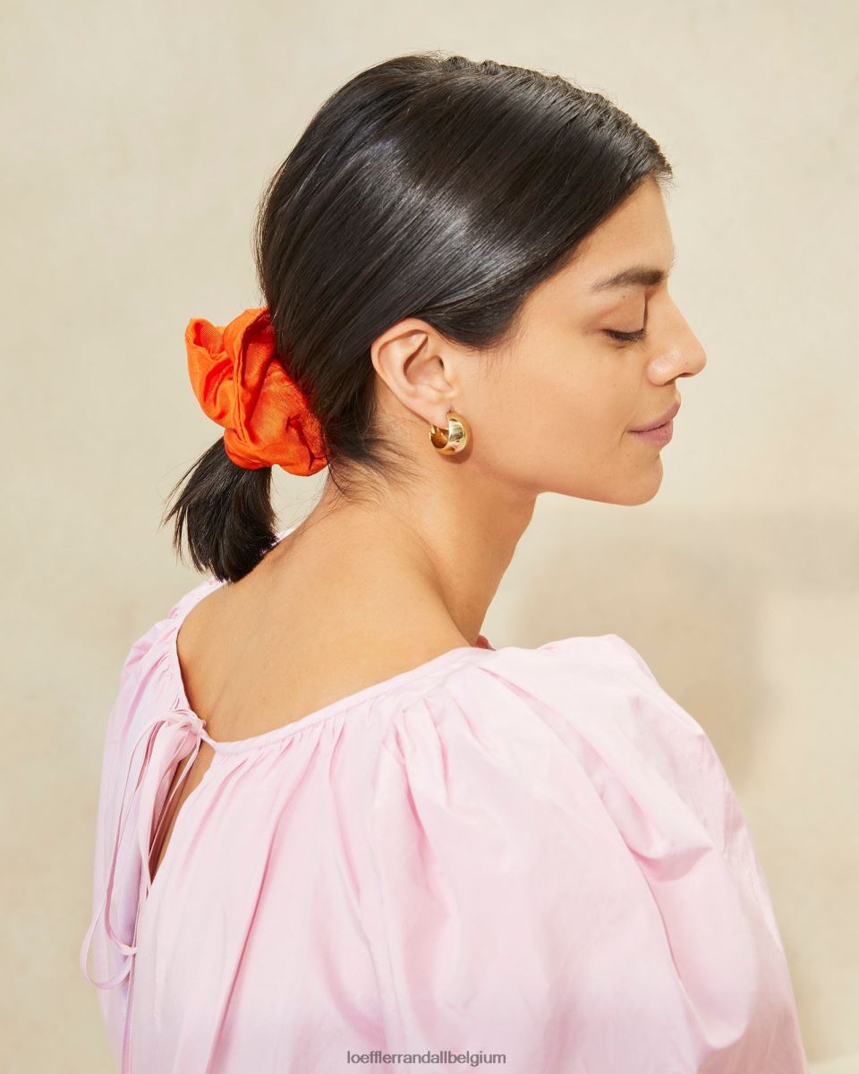 accessoires Loeffler Randall chouchou oversize astrid Tangerine femmes 04V42L156