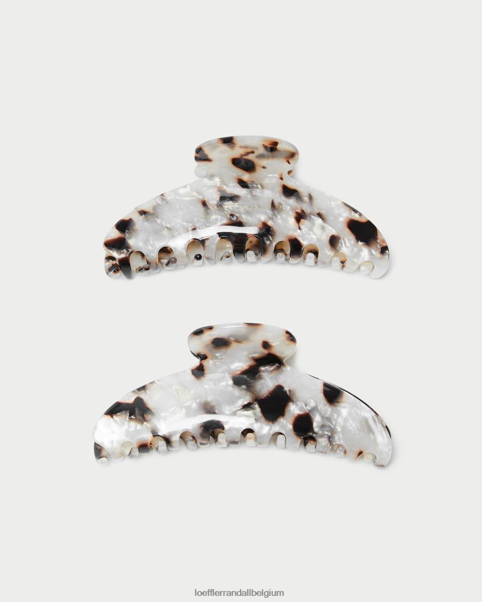 accessoires Loeffler Randall griffe de cheveux en coquille de Koda tortue perlée femmes 04V42L151
