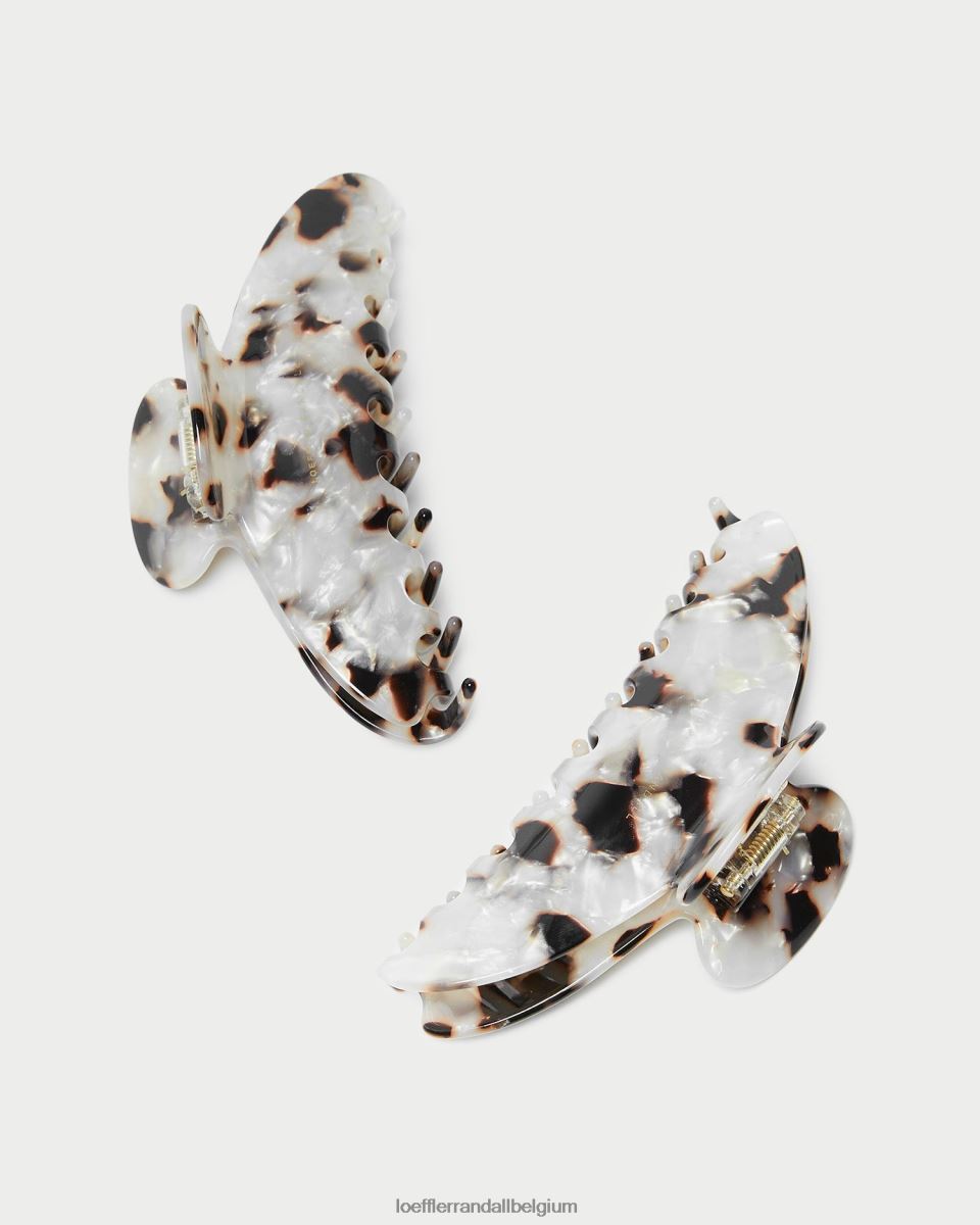 accessoires Loeffler Randall griffe de cheveux en coquille de Koda tortue perlée femmes 04V42L151