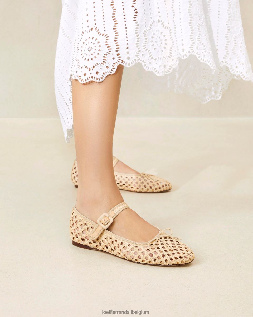 chaussures Loeffler Randall Chiara Mary Jane naturel femmes 04V42L304