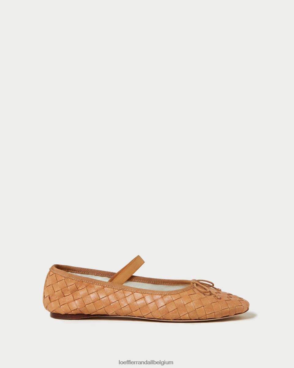 chaussures Loeffler Randall ballerines Léonie Miel femmes 04V42L298