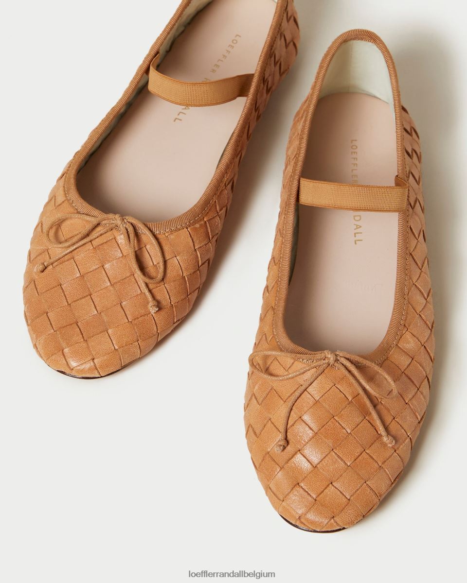chaussures Loeffler Randall ballerines Léonie Miel femmes 04V42L298