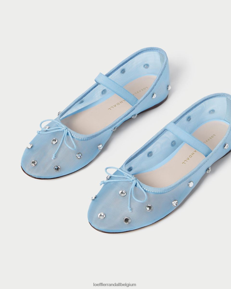 chaussures Loeffler Randall ballerines Léonie bleu/clair femmes 04V42L305