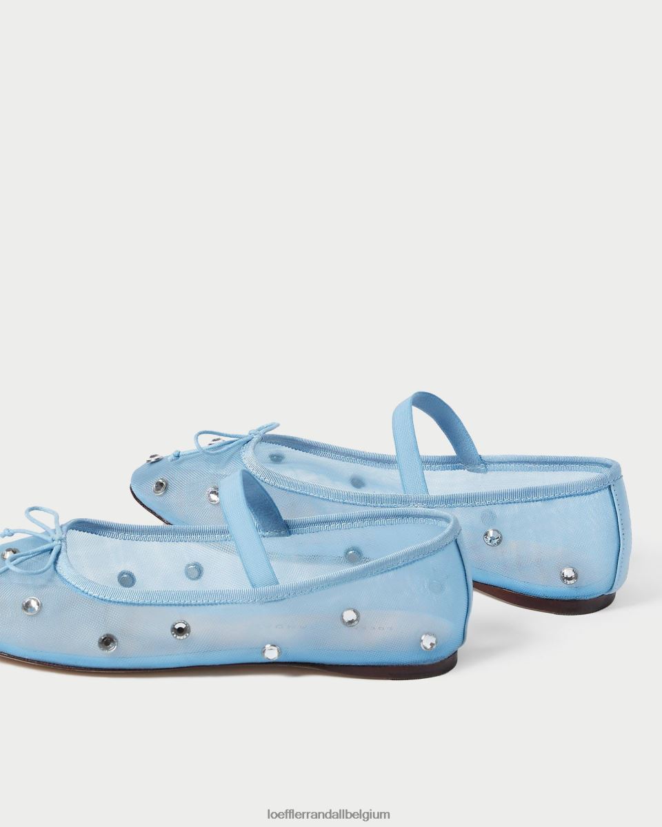 chaussures Loeffler Randall ballerines Léonie bleu/clair femmes 04V42L305