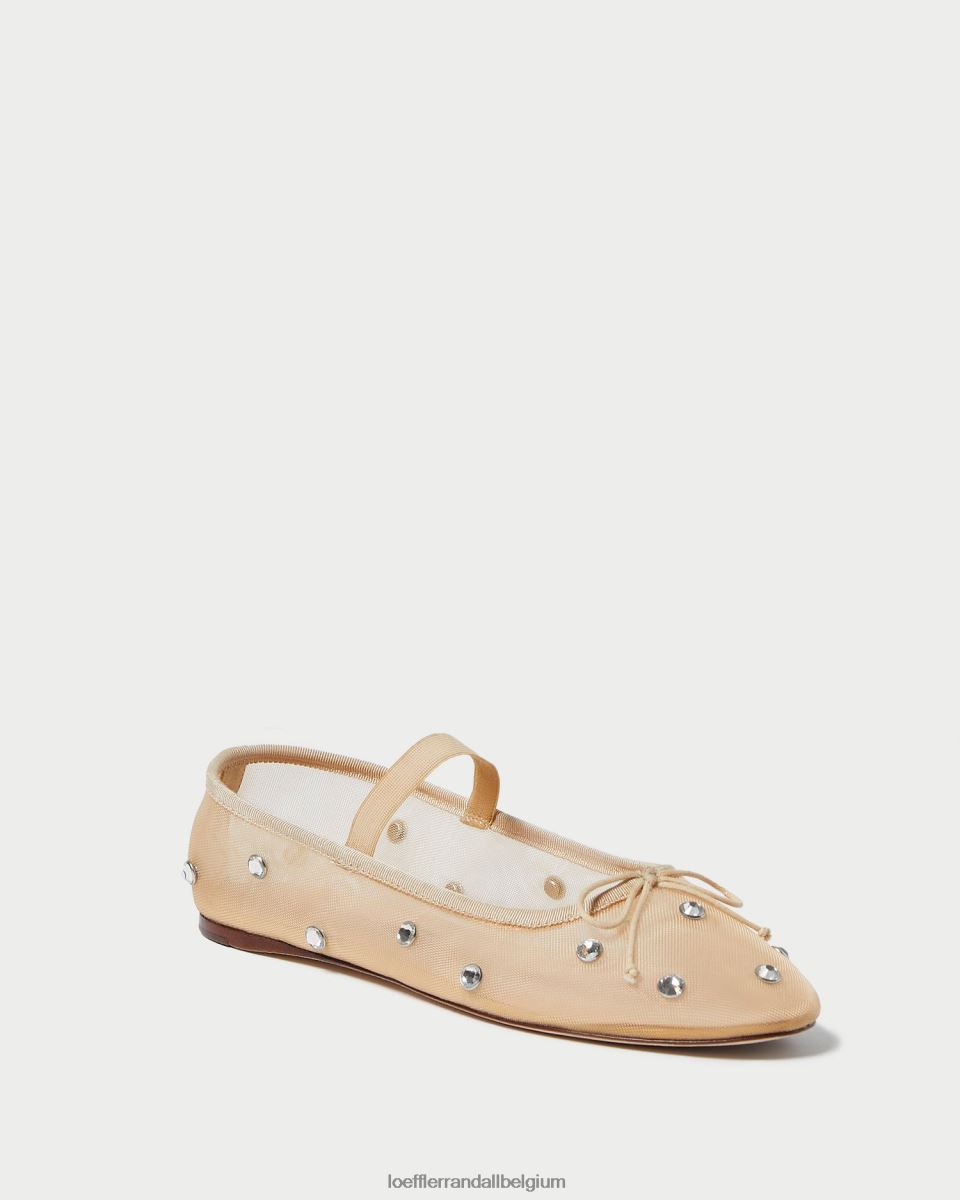 chaussures Loeffler Randall ballerines Léonie caramel/clair femmes 04V42L299