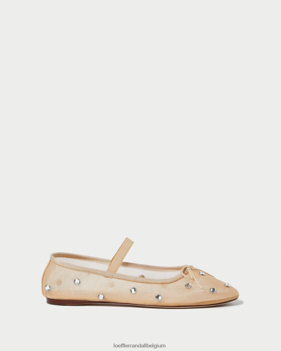 chaussures Loeffler Randall ballerines Léonie caramel/clair femmes 04V42L299