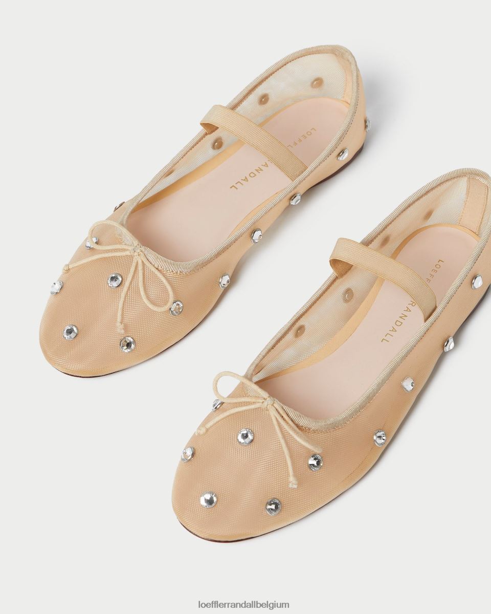 chaussures Loeffler Randall ballerines Léonie caramel/clair femmes 04V42L299