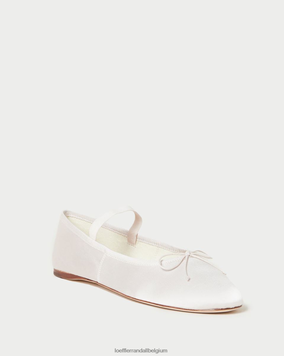 chaussures Loeffler Randall ballerines Léonie crème femmes 04V42L300