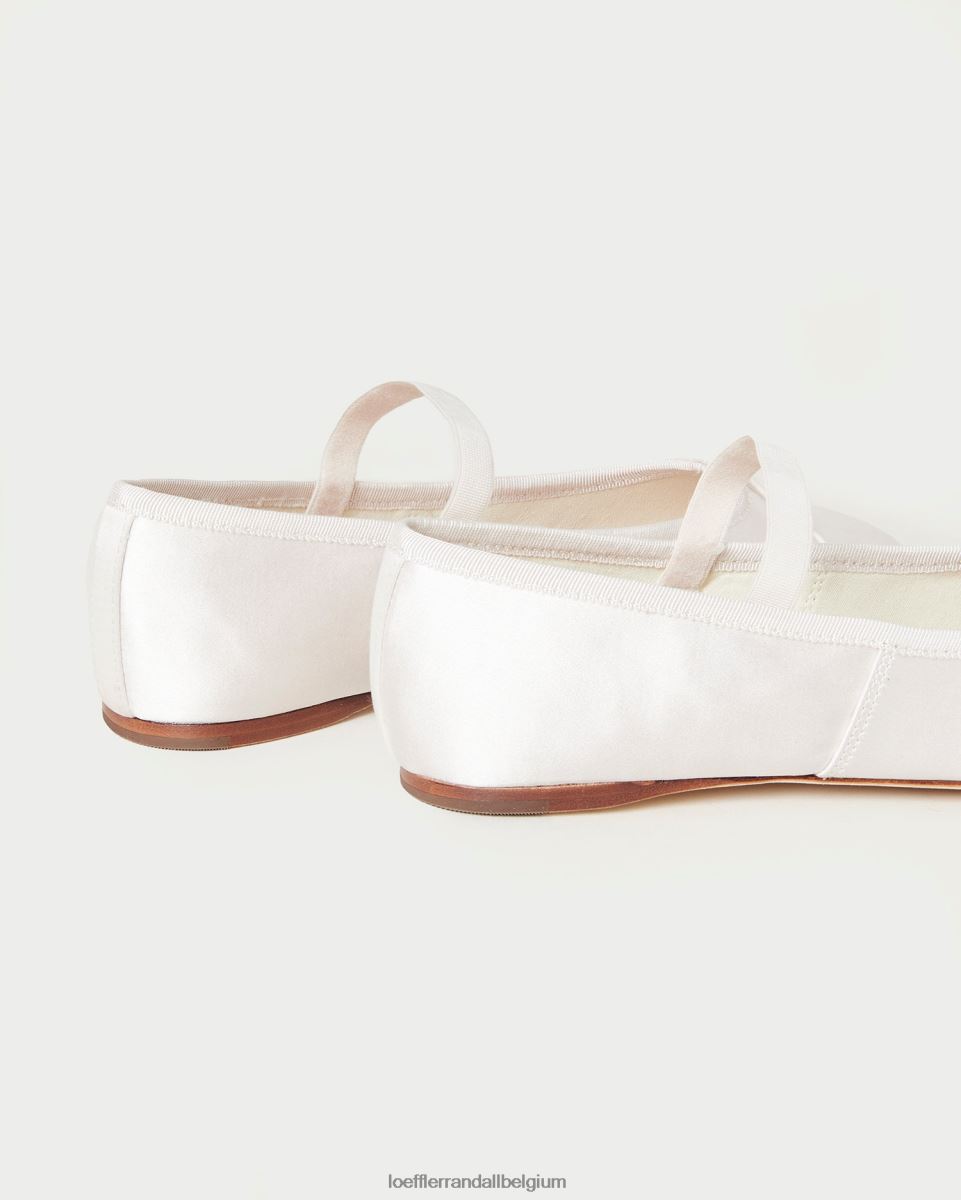 chaussures Loeffler Randall ballerines Léonie crème femmes 04V42L300
