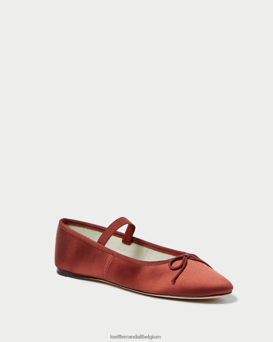 chaussures Loeffler Randall ballerines Léonie terre cuite femmes 04V42L310