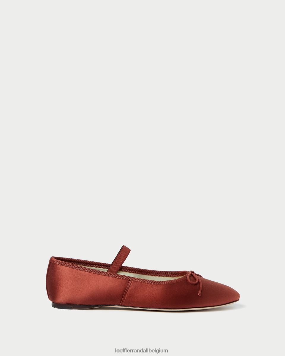 chaussures Loeffler Randall ballerines Léonie terre cuite femmes 04V42L310