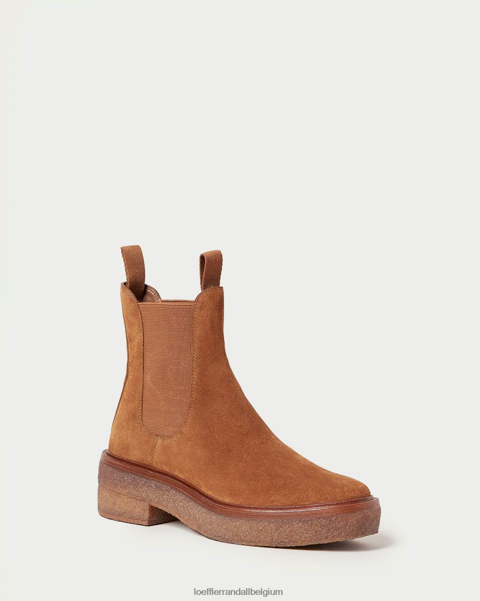 chaussures Loeffler Randall botte à enfiler raquel cacao femmes 04V42L275
