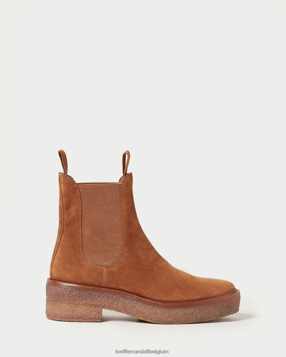 chaussures Loeffler Randall botte à enfiler raquel cacao femmes 04V42L275