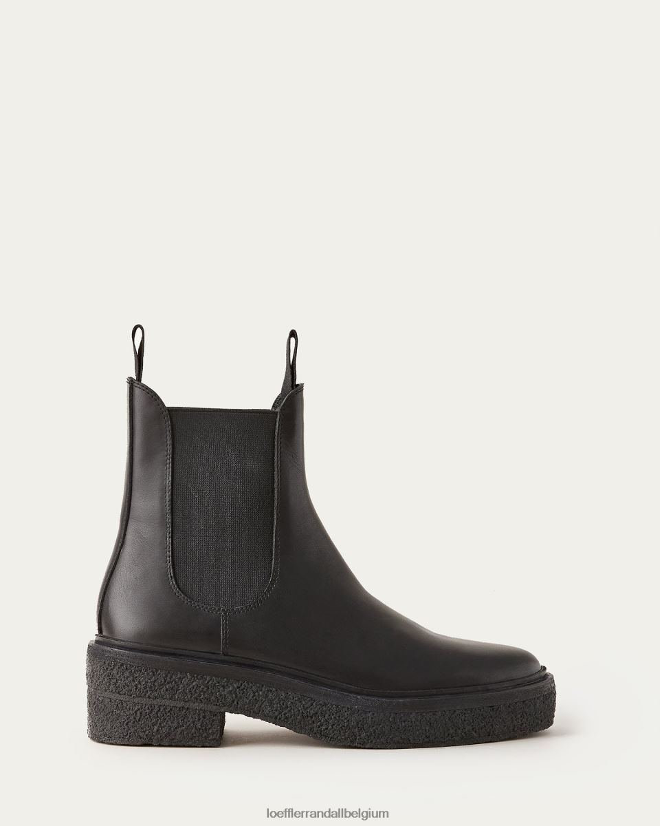 chaussures Loeffler Randall botte à enfiler raquel noir femmes 04V42L267