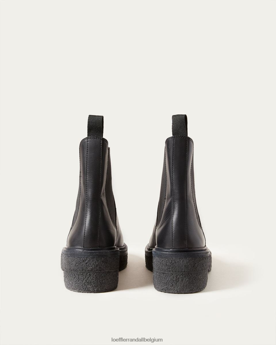 chaussures Loeffler Randall botte à enfiler raquel noir femmes 04V42L267