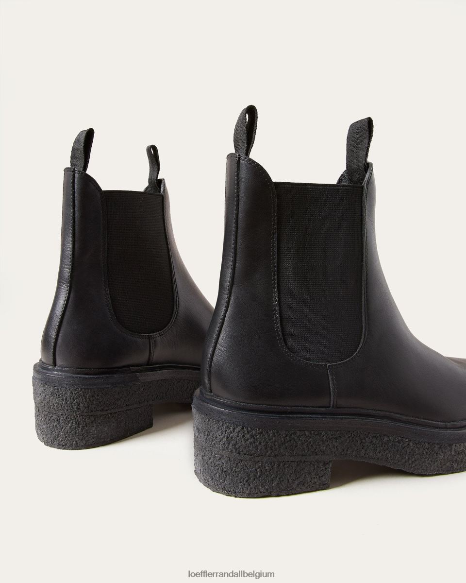 chaussures Loeffler Randall botte à enfiler raquel noir femmes 04V42L267