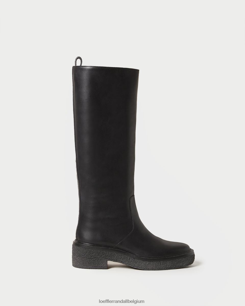 chaussures Loeffler Randall botte haute Collins noir femmes 04V42L281