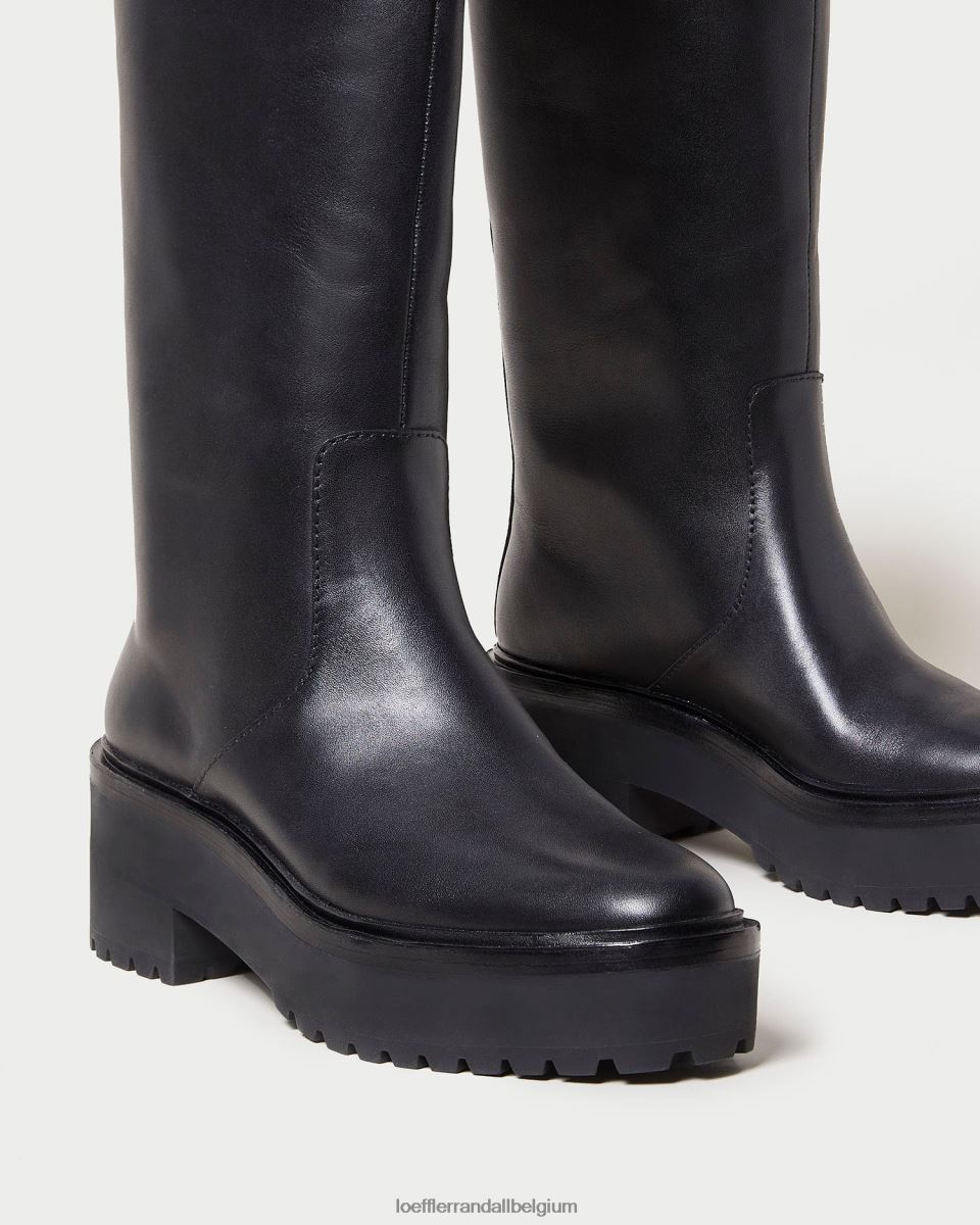 chaussures Loeffler Randall botte haute à crampons Carlee noir femmes 04V42L290