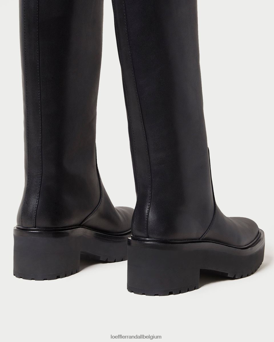 chaussures Loeffler Randall botte haute à crampons Carlee noir femmes 04V42L290