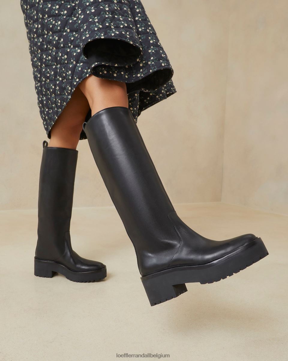 chaussures Loeffler Randall botte haute à crampons Carlee noir femmes 04V42L290