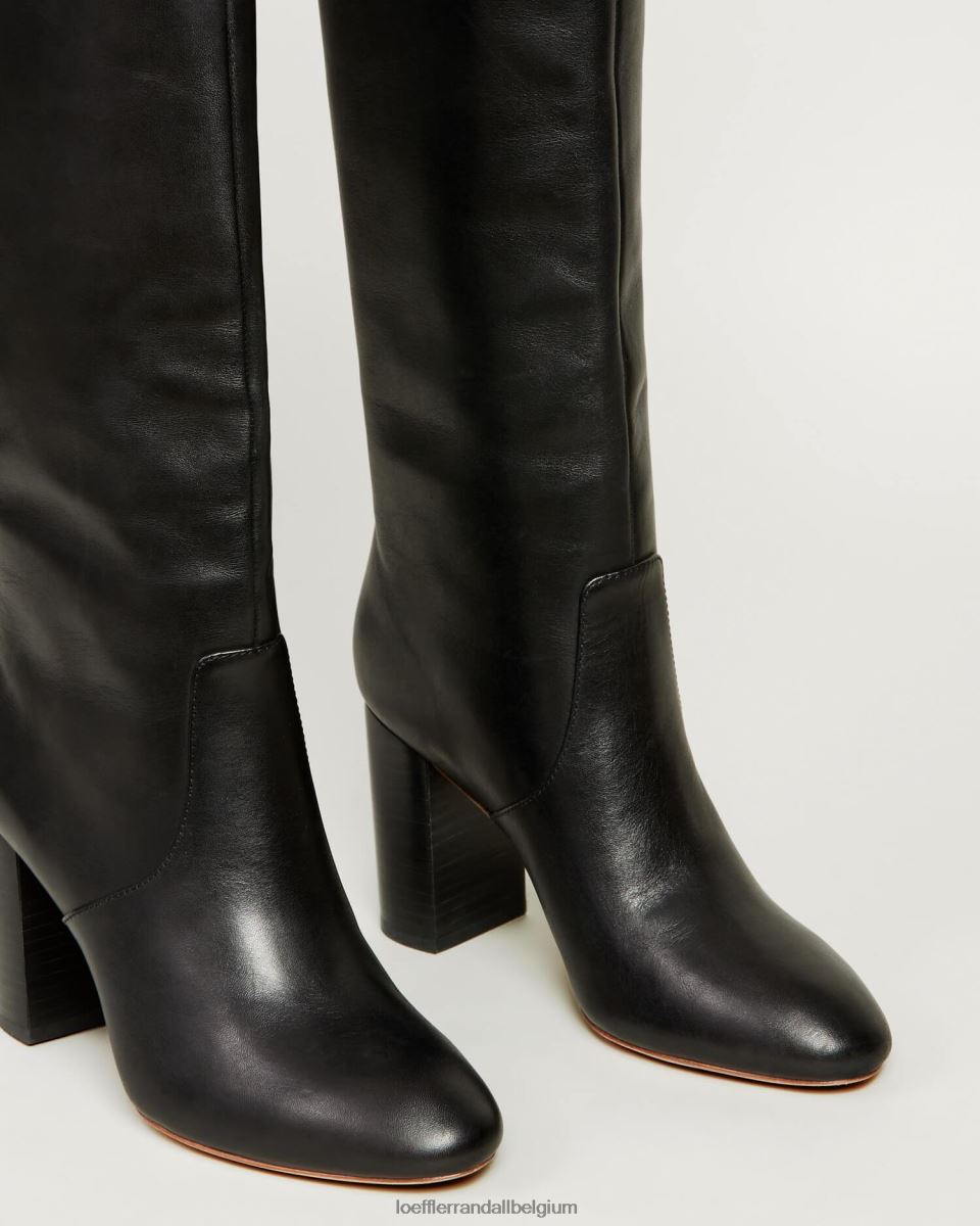 chaussures Loeffler Randall botte haute dorée noir femmes 04V42L269