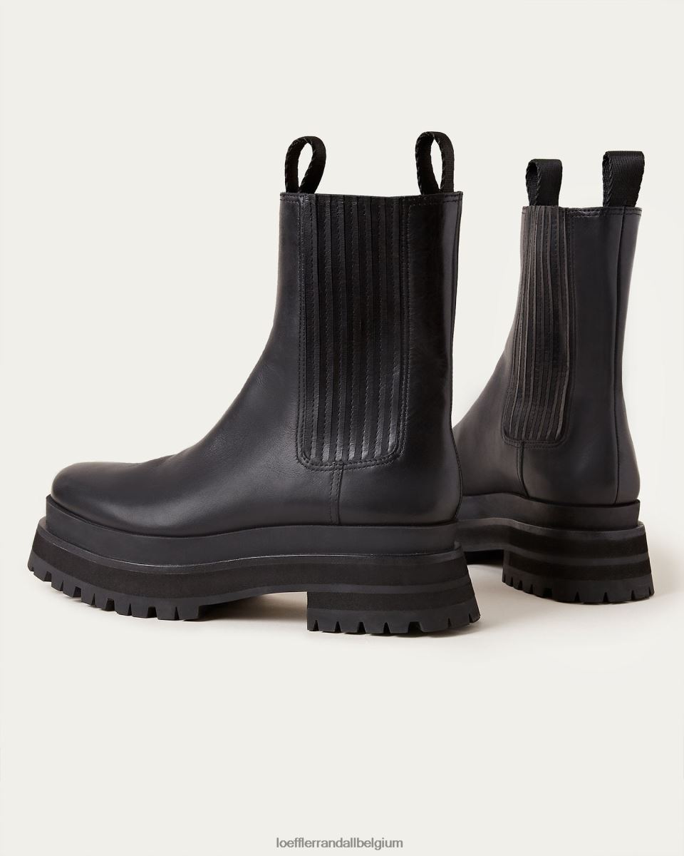 chaussures Loeffler Randall botte plateforme toni noir femmes 04V42L277