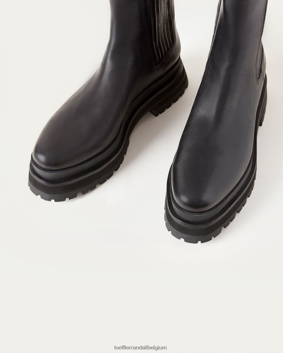 chaussures Loeffler Randall botte plateforme toni noir femmes 04V42L277