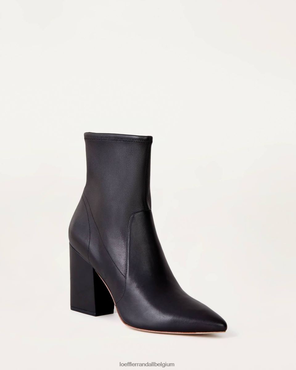 chaussures Loeffler Randall bottines fines en cuir isla noir femmes 04V42L276