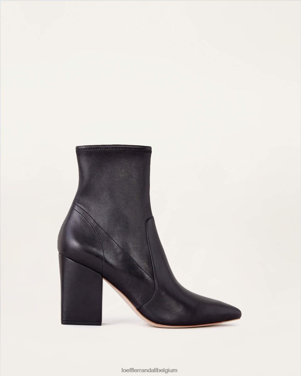 chaussures Loeffler Randall bottines fines en cuir isla noir femmes 04V42L276