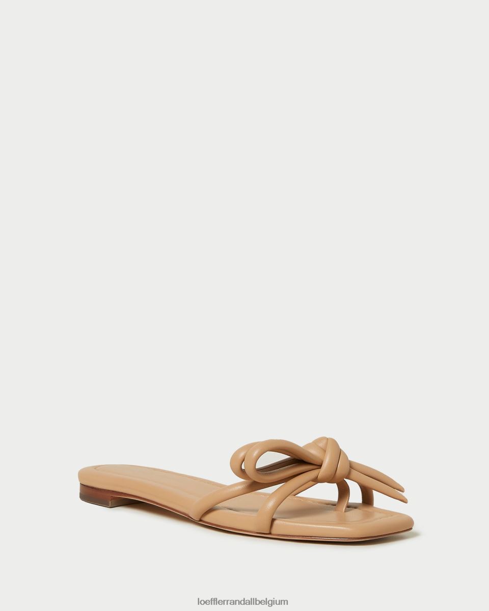 chaussures Loeffler Randall sandale à nœud hadley dune femmes 04V42L108