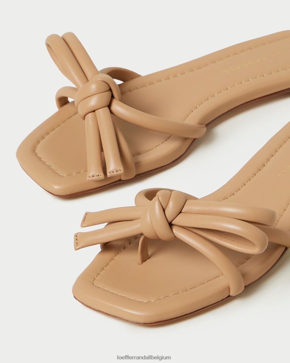 chaussures Loeffler Randall sandale à nœud hadley dune femmes 04V42L108