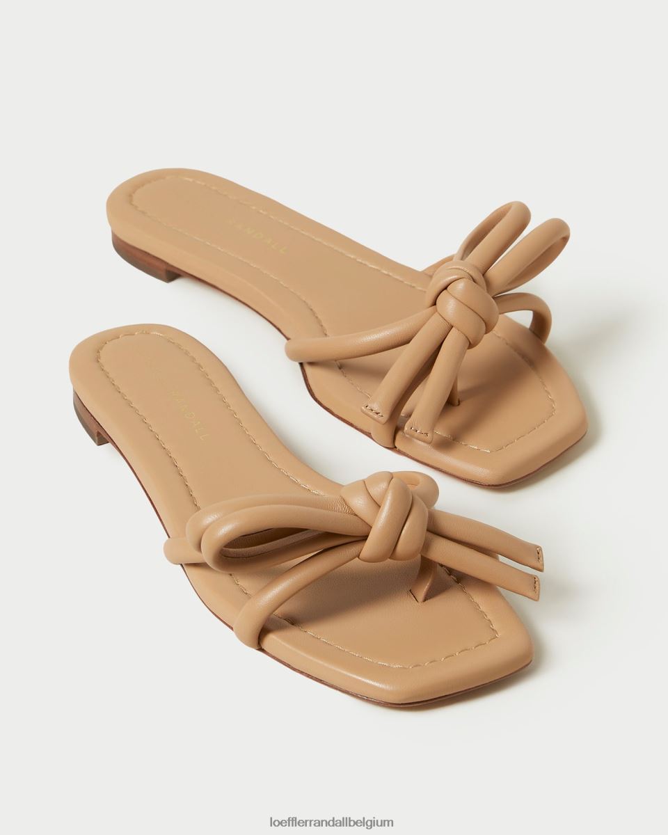 chaussures Loeffler Randall sandale à nœud hadley dune femmes 04V42L108