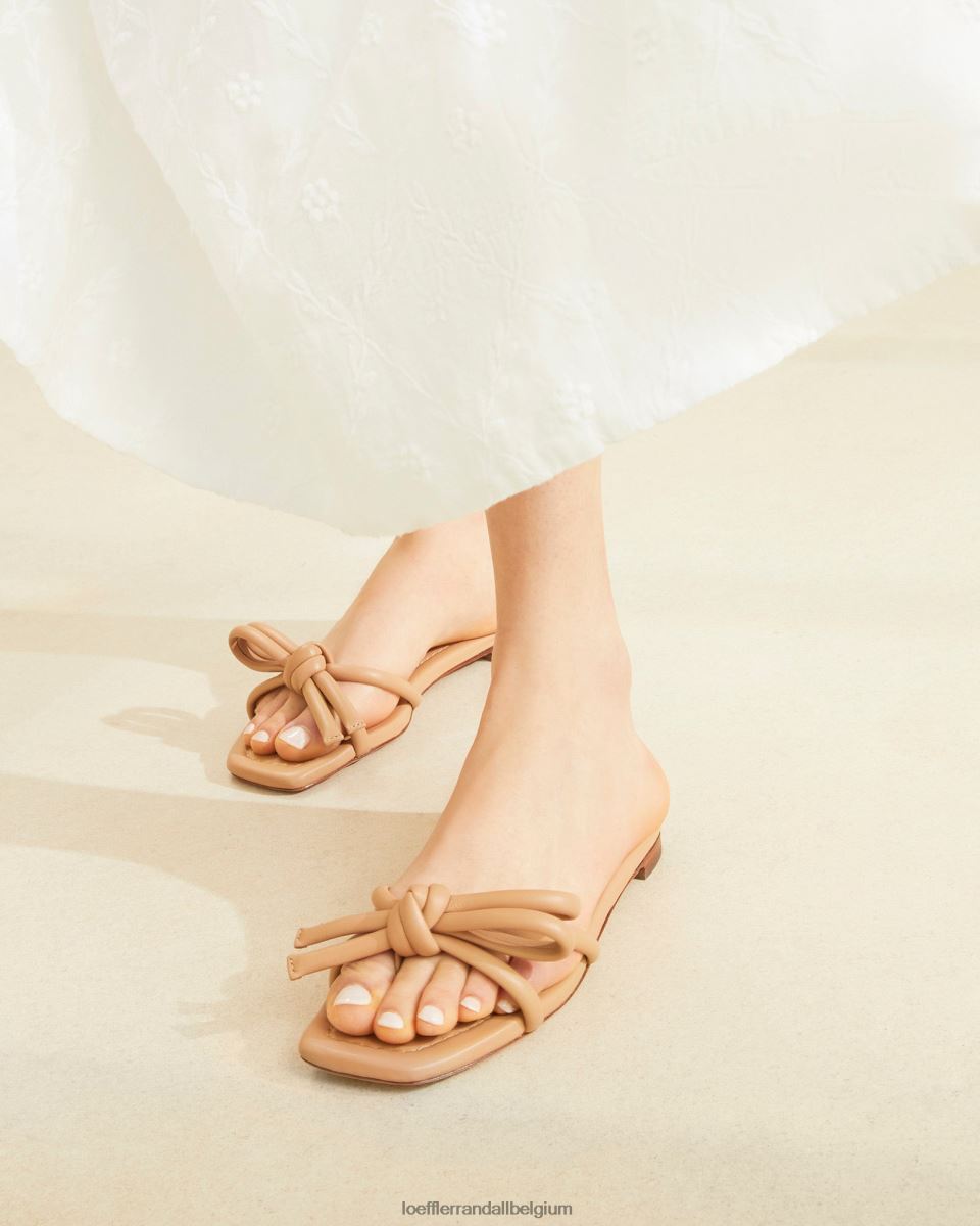 chaussures Loeffler Randall sandale à nœud hadley dune femmes 04V42L108