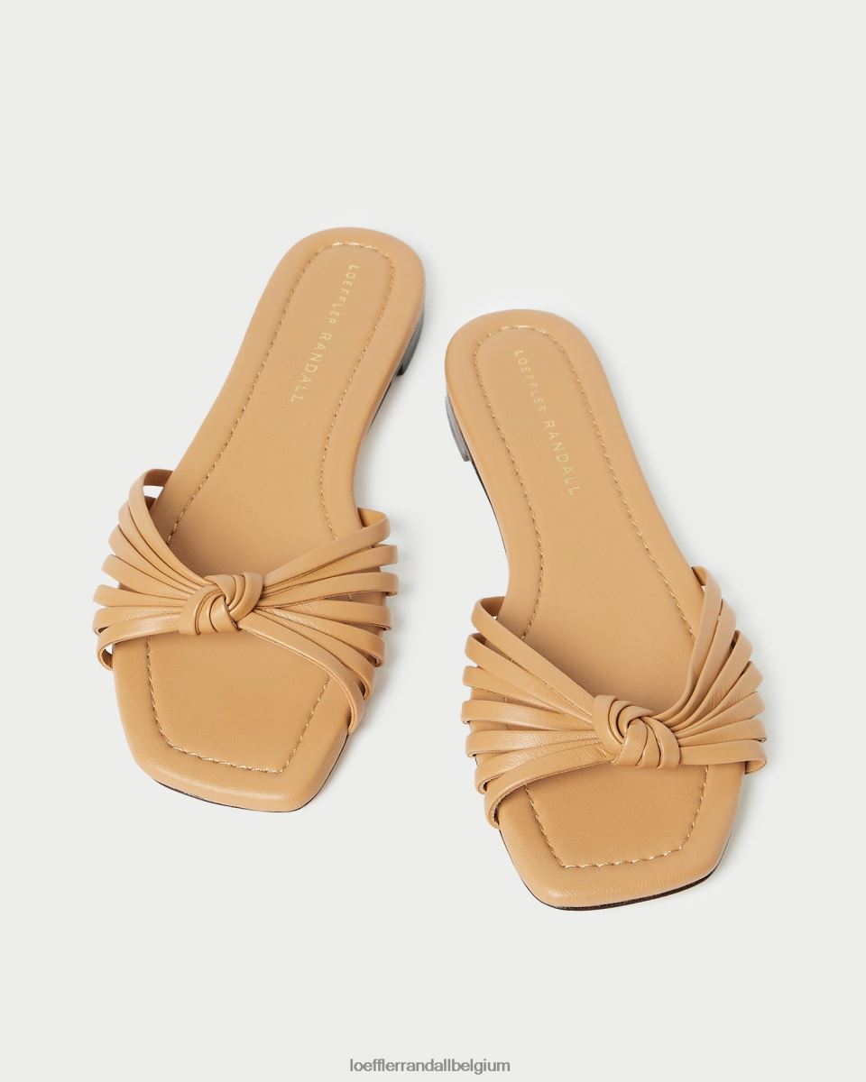 chaussures Loeffler Randall sandale à nœud izzie dune femmes 04V42L122