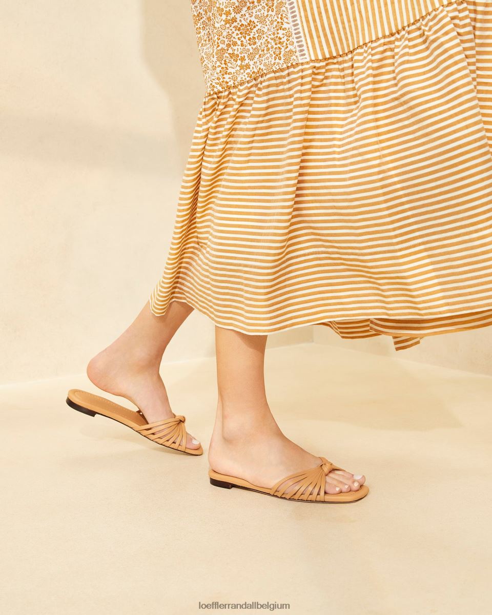 chaussures Loeffler Randall sandale à nœud izzie dune femmes 04V42L122