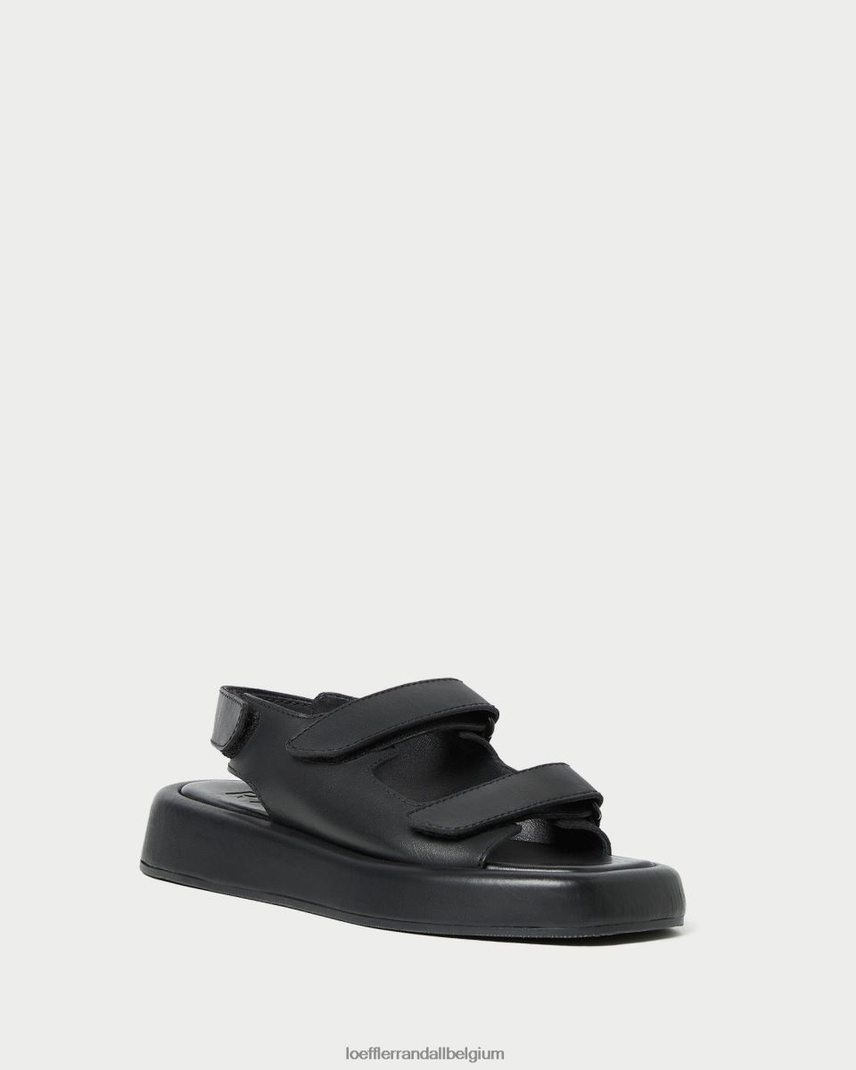 chaussures Loeffler Randall sandale plateforme blaise noir femmes 04V42L133
