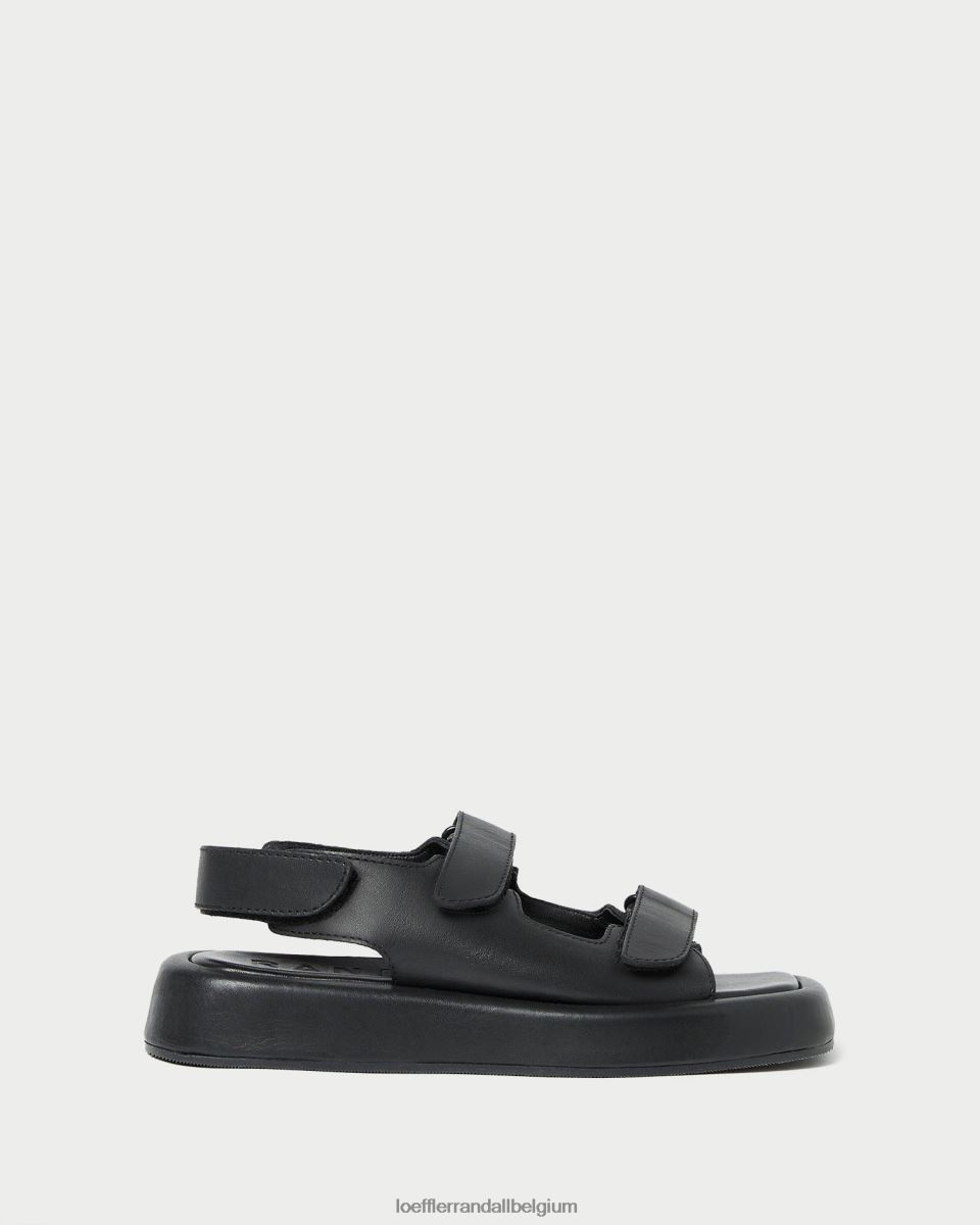 chaussures Loeffler Randall sandale plateforme blaise noir femmes 04V42L133